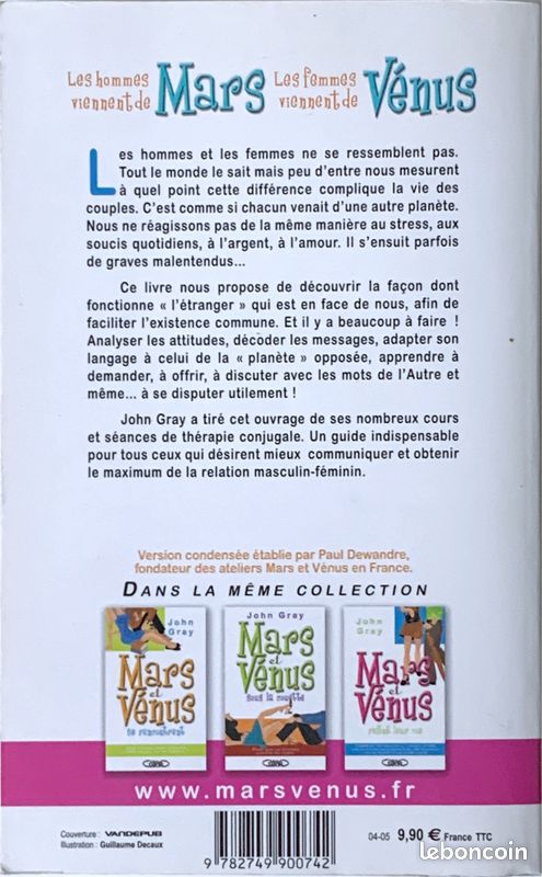 Les hommes viennent de Mars, les femmes viennent de Venus - John Gray (image 2)