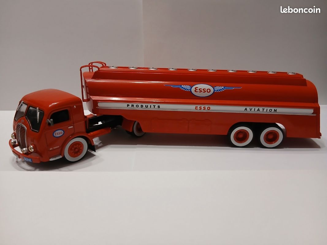 Wagon-citerne SMCF Esso Noir - 2 Essieux - Échelle Ho - Années 1950 - Fabriqué En France