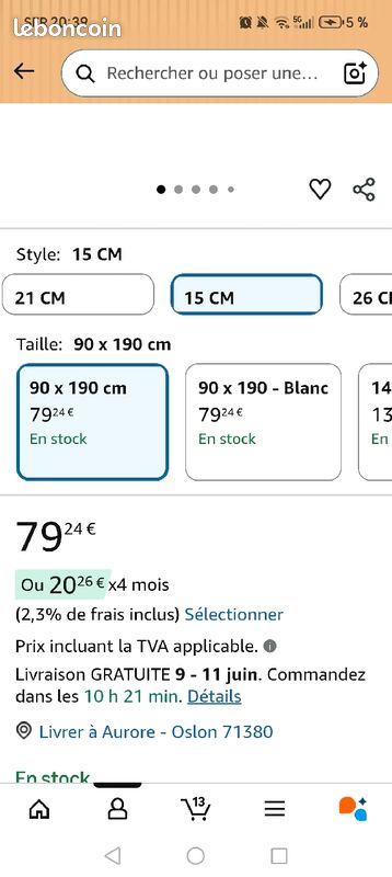 Matelas 90 (image 1)