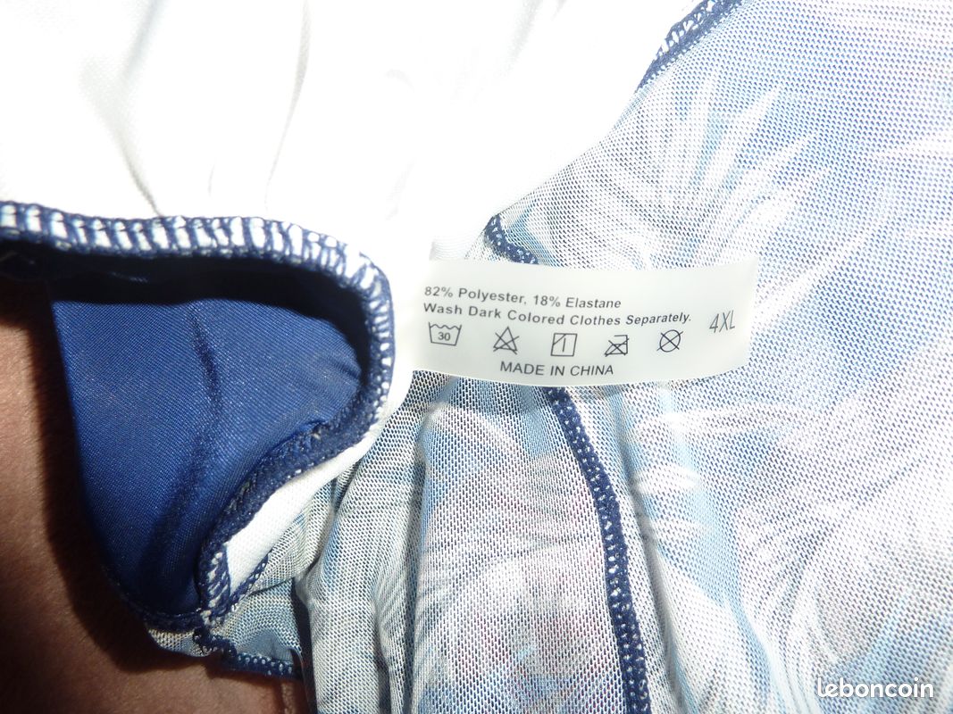 SHEIN Maillot de bain Tankini 4XL Marine (image 4)
