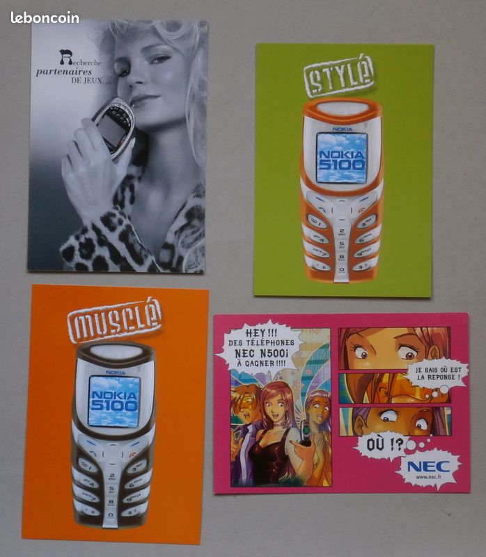 Lot 17 cartes postales publicitaires « Orange – France Telecom – Téléphones mobiles » 2002 à 2006 état neuf n°57 (image 3)