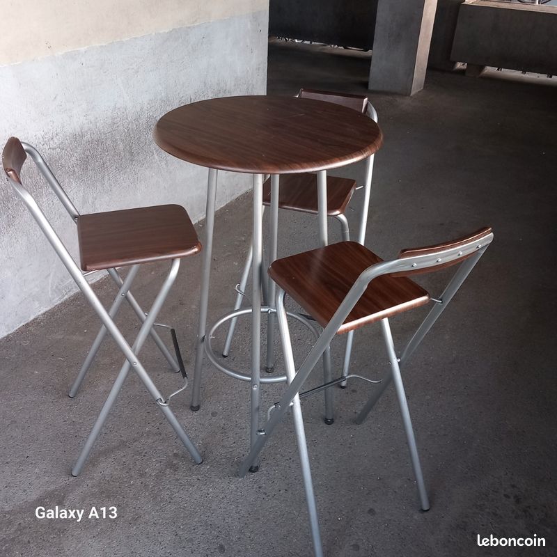 Table haute plus chaise (image 3)