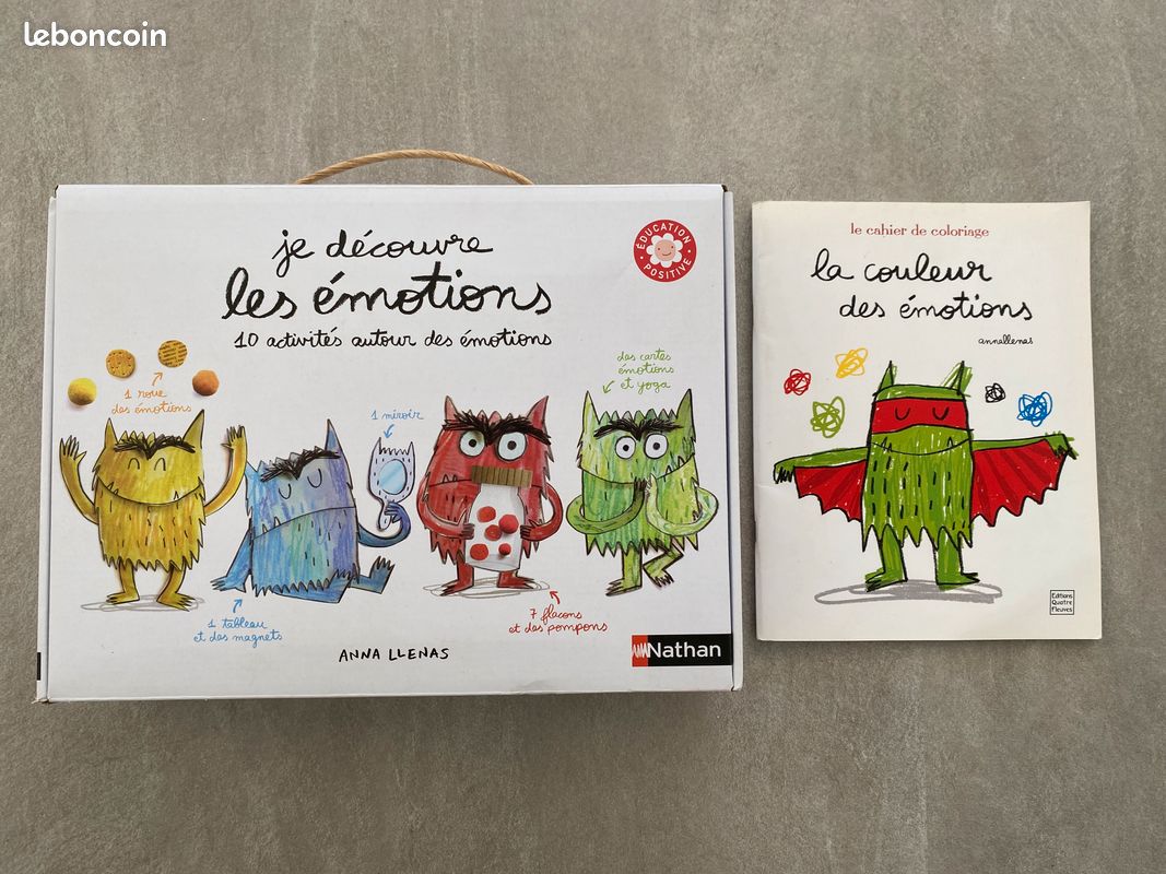 Page De Garde Cahier D'activités Le Monstre Des Couleurs Jeu le monstre des couleurs + cahier de coloriage Neuf - Jeux & Jouets