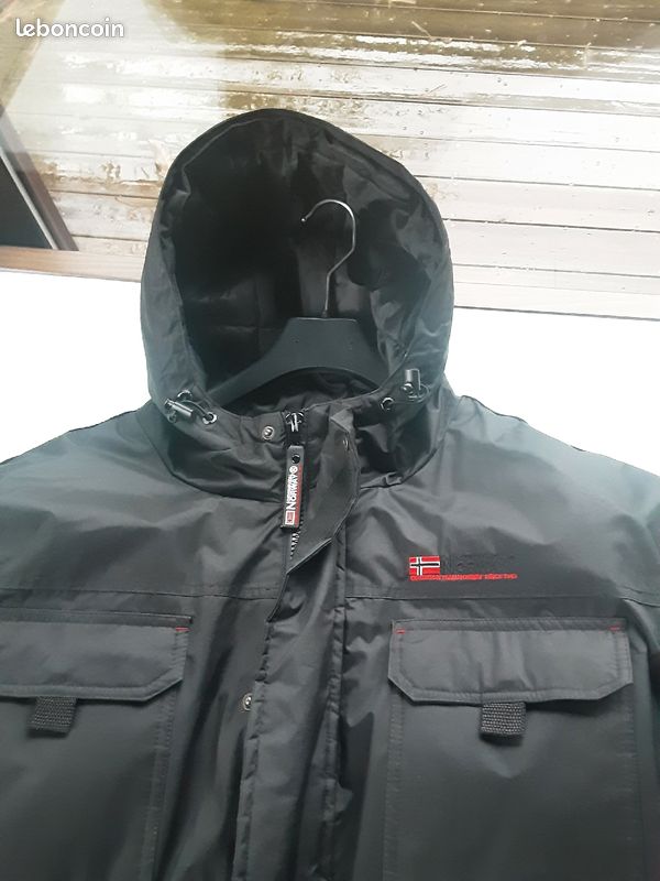 Parka Softshell Geographical Norway Noir Homme - WW1973H - Chaud, Coupe-vent, Avec Capuche