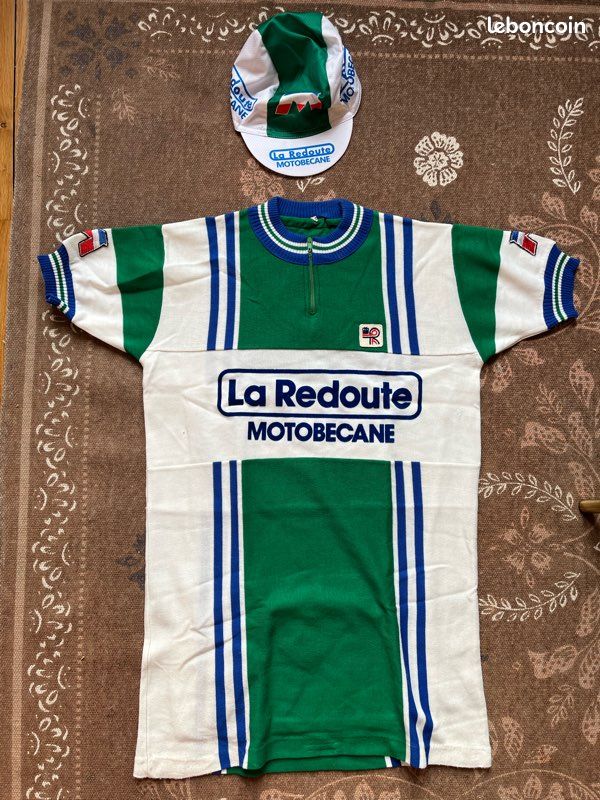 Maillot Cyclisme Vintage MOTOBECANE Par SANTINI – Taille 4