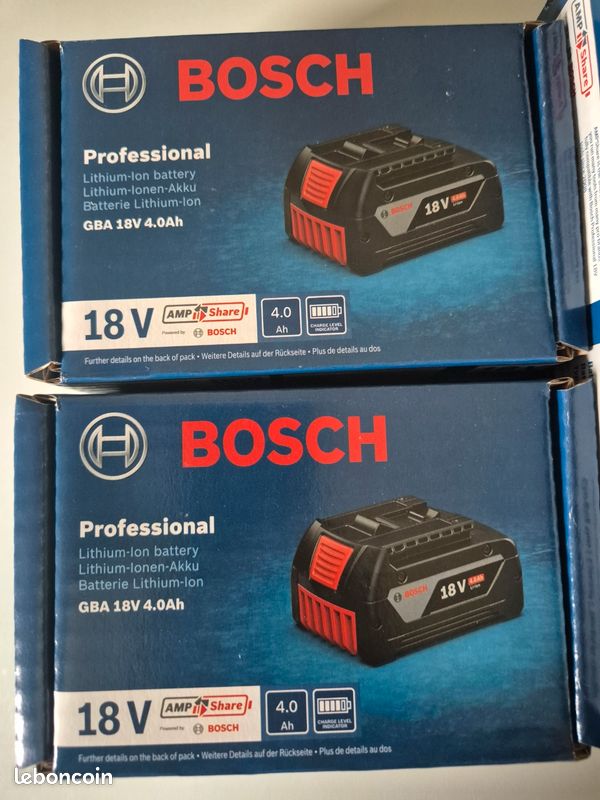 Lot de 3 batteries pour Bosch GSB 18 V-LI perceuse à percussion