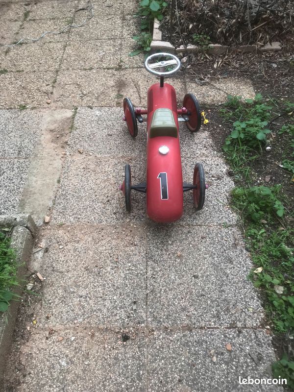 Porteur voiture vintage rouge Vilac (image 2)