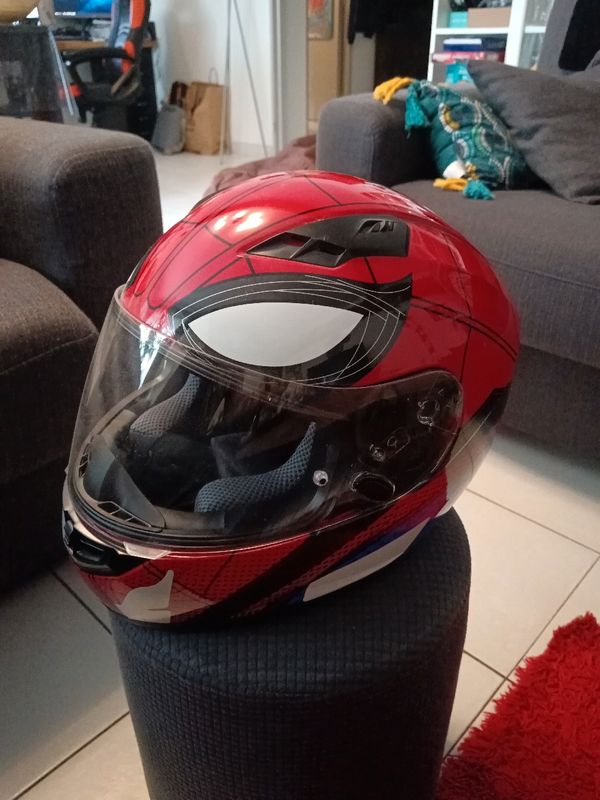 Casque moto spiderman - Équipement moto