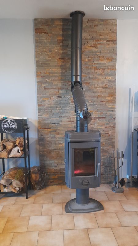 Poêle à buches INVICTA gris 8KW (image 2)