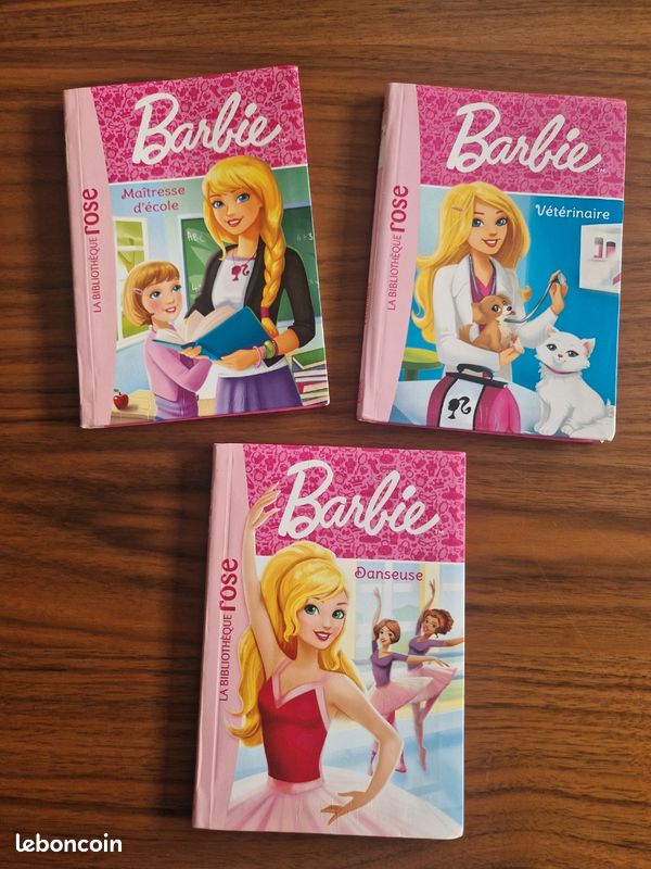 Lot De 3 Poupées Barbie Danseuses - Robes Rose, Blanche Et Verte (Christie) - Occasion Très Bon état