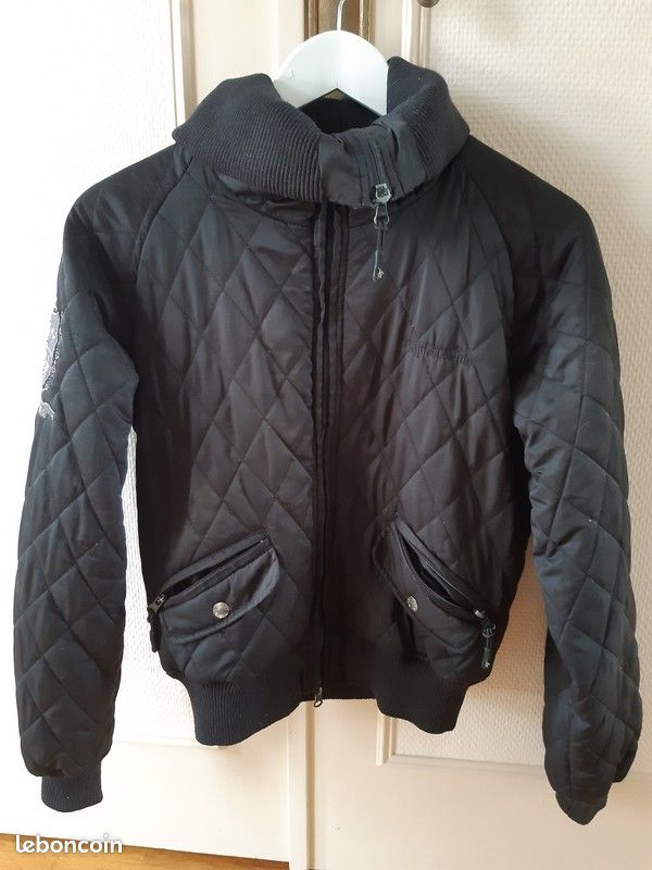 Superbe blouson Matelassé noire marque Equithème (image 1)