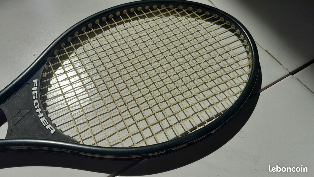 Lot de 2 raquettes de tennis vintage Head + Fischer – Bon état (image 2)