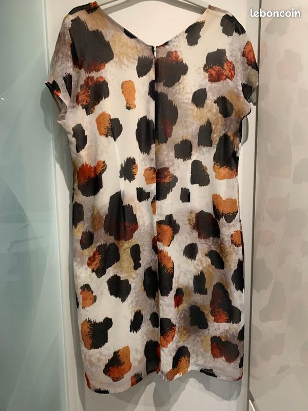 Robe Imprimé Animal Ethina Taille 8-10 UK - Sans Manches, Cire, Neuve Avec étiquettes