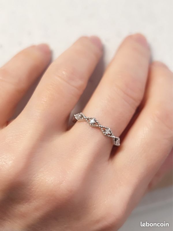 Bague en argent sterling taille 52 neuve (image 1)