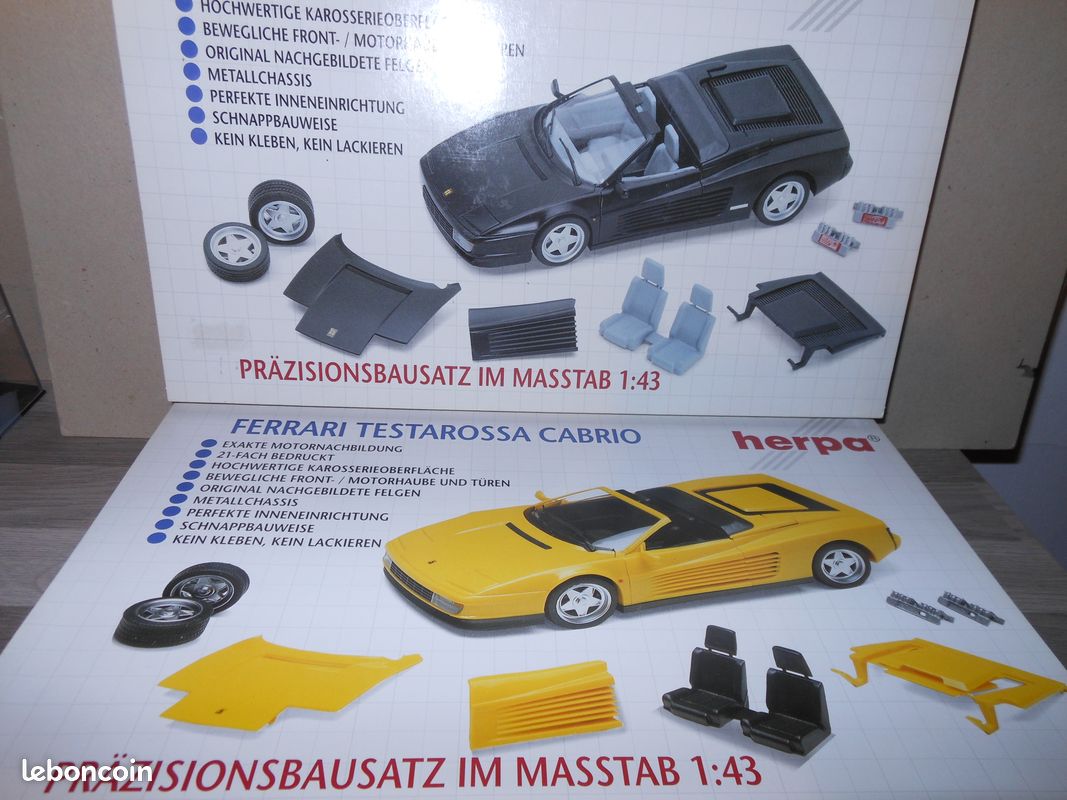 Miniature 1/43 FERRARI TESTAROSSA SPIDER CABRIO CABRIOLET CAB HERPA - Collection