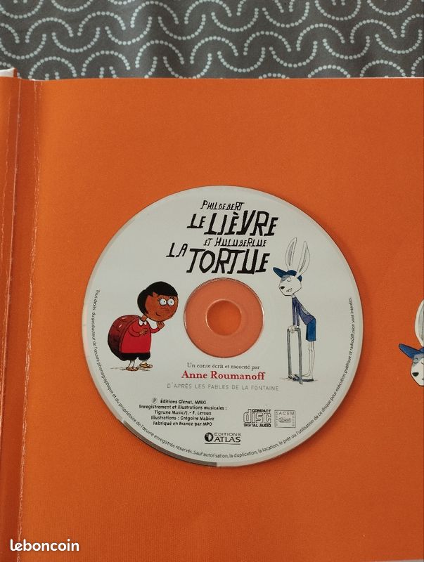 Phildebert le lièvre et Huluberlue la tortue, livre et CD (image 4)