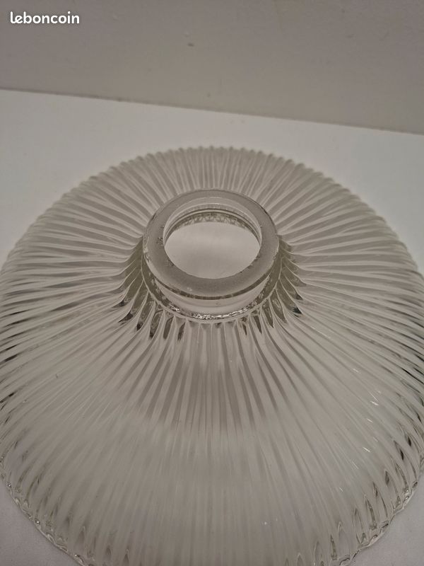 Abat jour type Holophane suspension plafonnier luminaire ancien lampe (image 4)