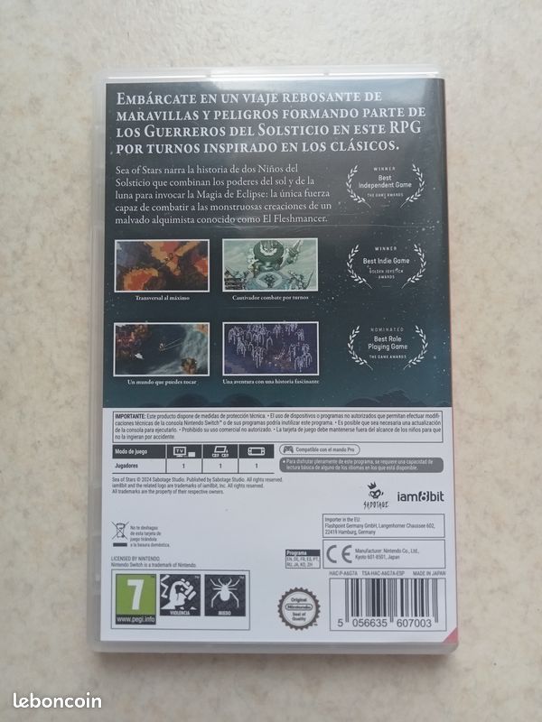 Sea of Stars Jeux Switch (image 2)