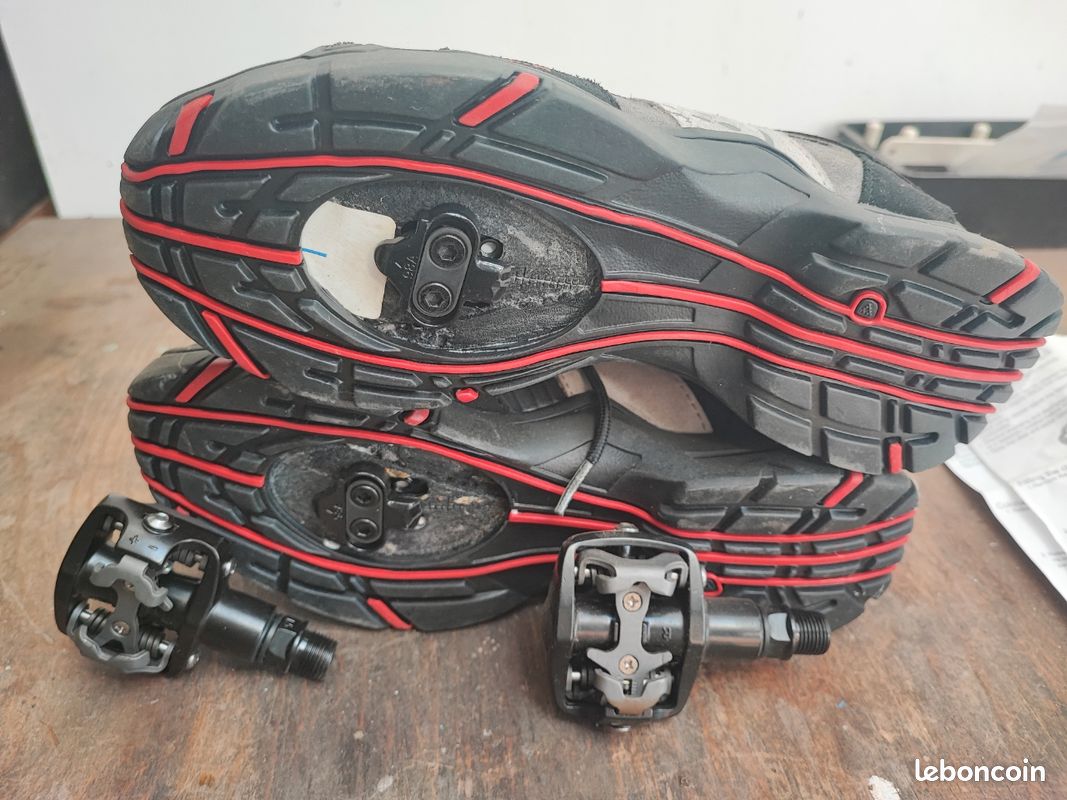 Chaussures vtt chaussures rockrider taille 39 avec adaptation - Main Image