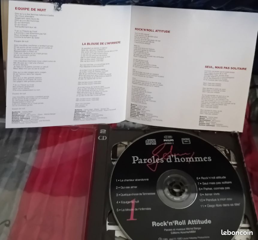 Double album cd Johnny Hallyday " Paroles d'hommes " (image 11)