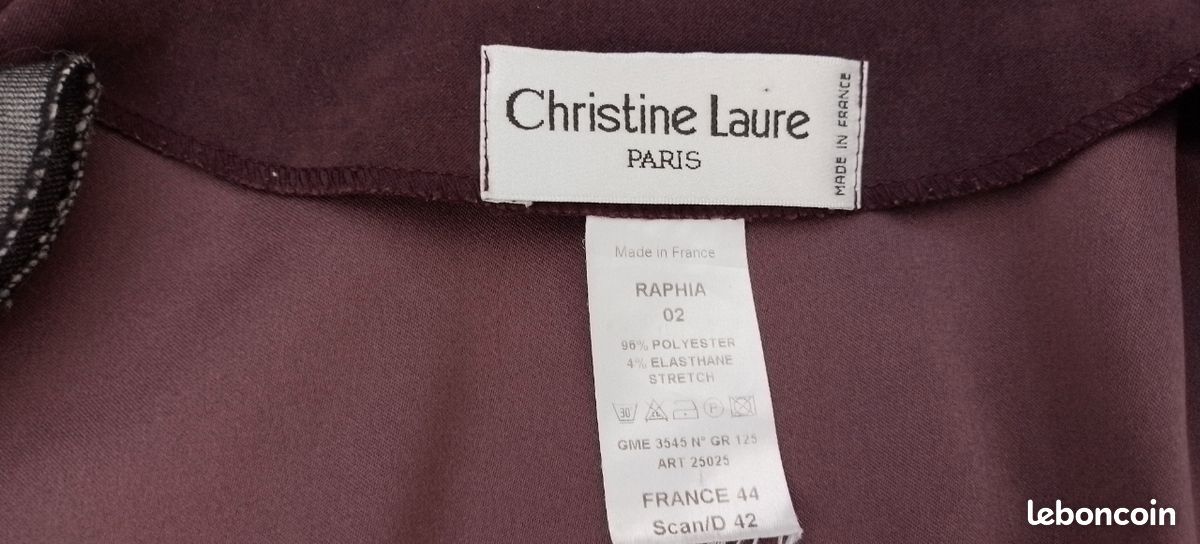 Pantalon Christine Laure - Taille 46 - Noir - Neuf Sans Étiquettes - Coupe Droit
