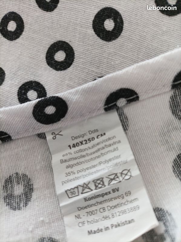 Nappe blanche et noire (image 5)