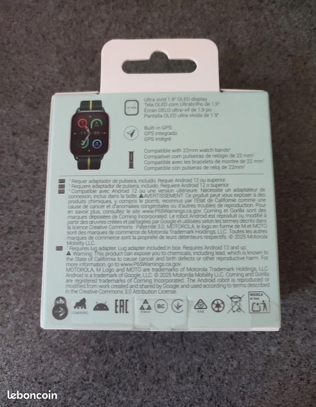 Lot de 2 Motorola Moto Watch Fit NEUVES (image 7)