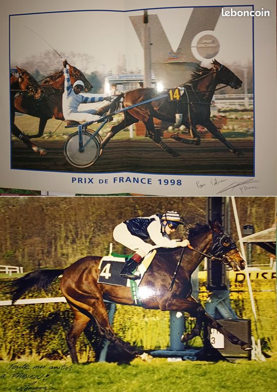 Lot 2 DEDICACES du Driver Yves DREUX et du Jockey CP LEMAIRE (image 1)
