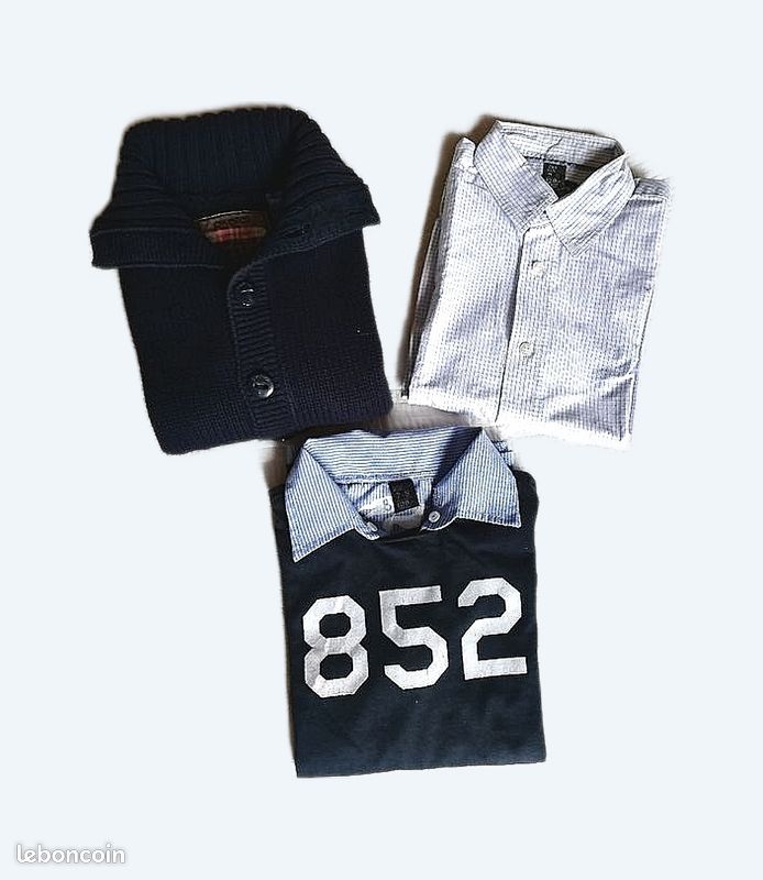 Lot 3 beaux vêtements garçon 7/8 ans (image 1)