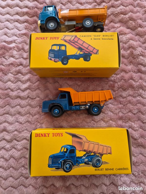 Lot De Camions Berliet Dinky Toys – Militaires Verts – Collection France (Métal)