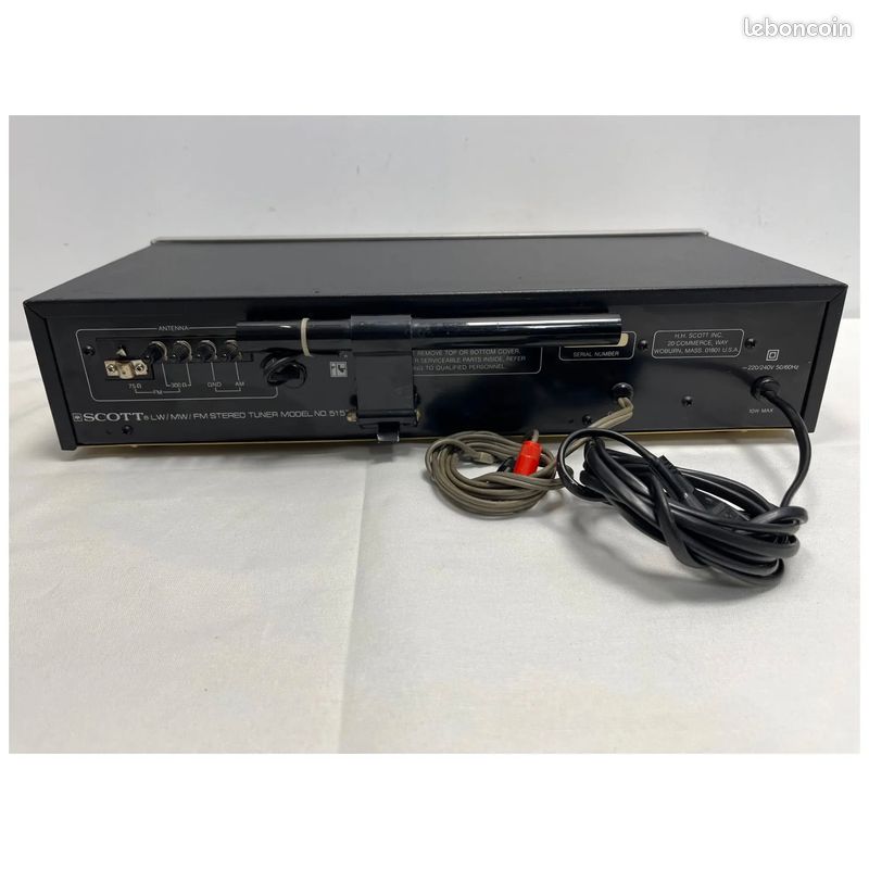 Tuner FM Analogique SCOTT ST 515TL – Argenté, Révisé Par Pro, Capte Très Bien