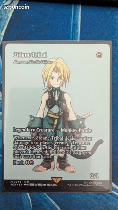 MTG Magic Final Fantasy Zidane Tribal (Rare, Non Foil, Full Art) -  Collection