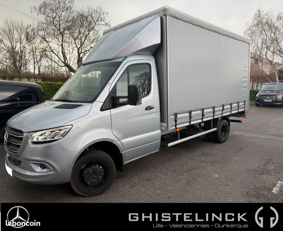 66 650 HT Mercedes Sprinter 517 CDI 170 CH BVA BACHE HAYON 1312 Euros HT/mois (image 1)