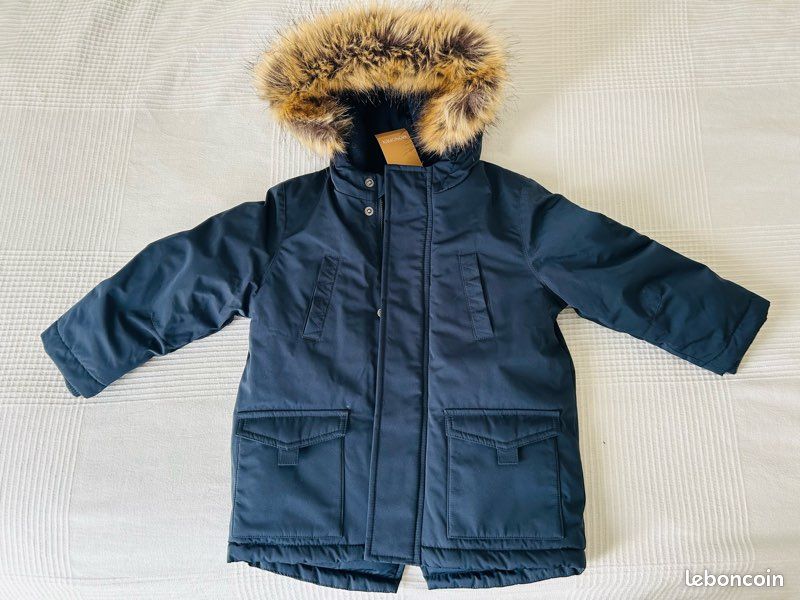 Monoprix kids Manteau parka garçon bleu marine ans Vêtements