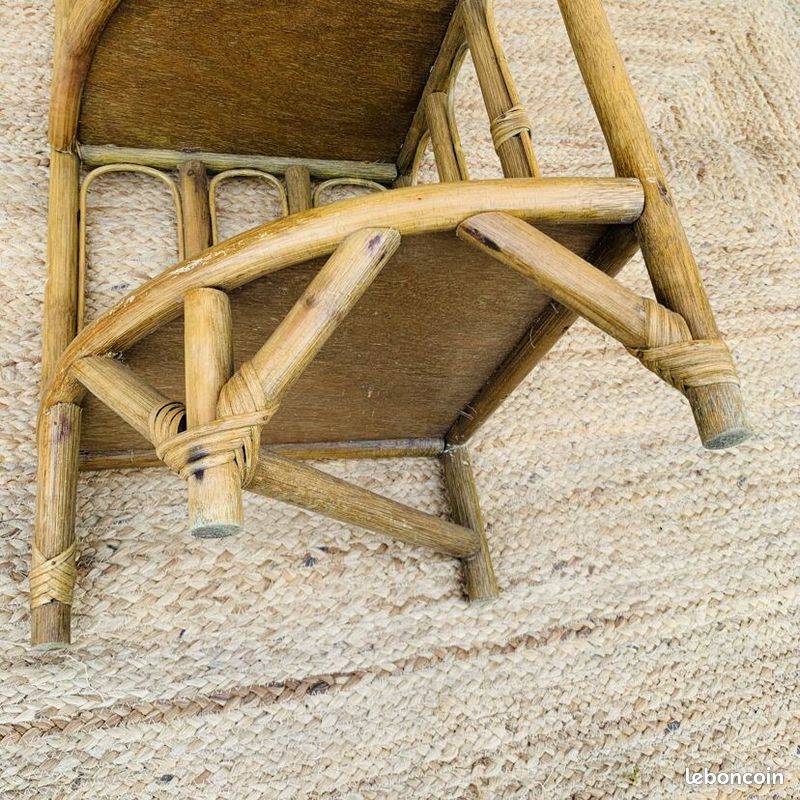 Étagère d’angle en rotin (image 8)