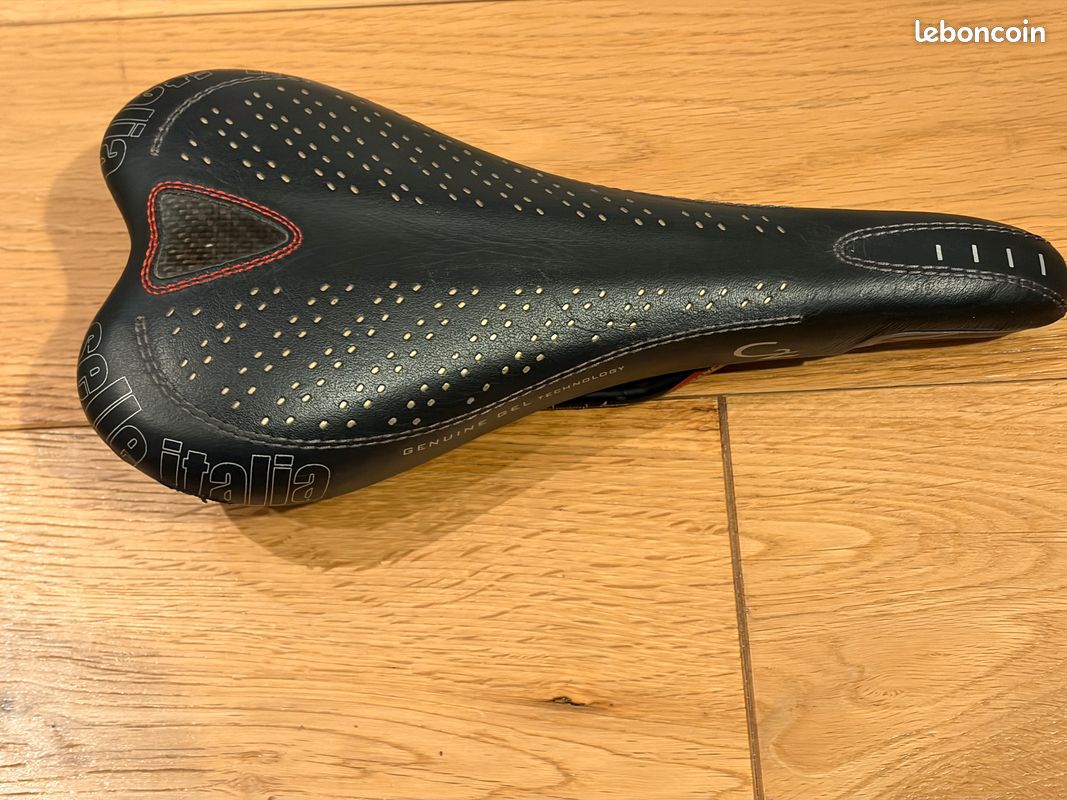 Selle Velo Carbone Complet + Fibre En Cuir Route De Montagne De