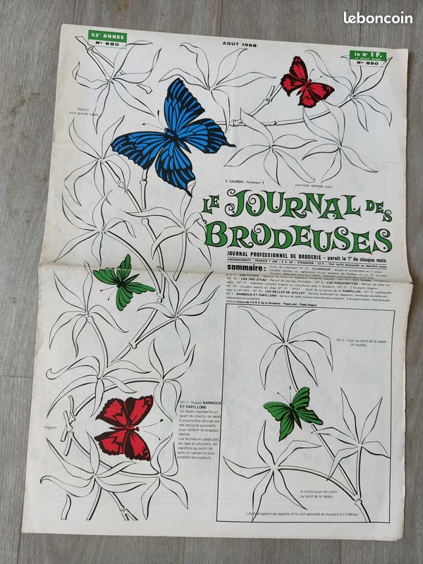 Le journal des brodeuses / aout 1968 (image 1)