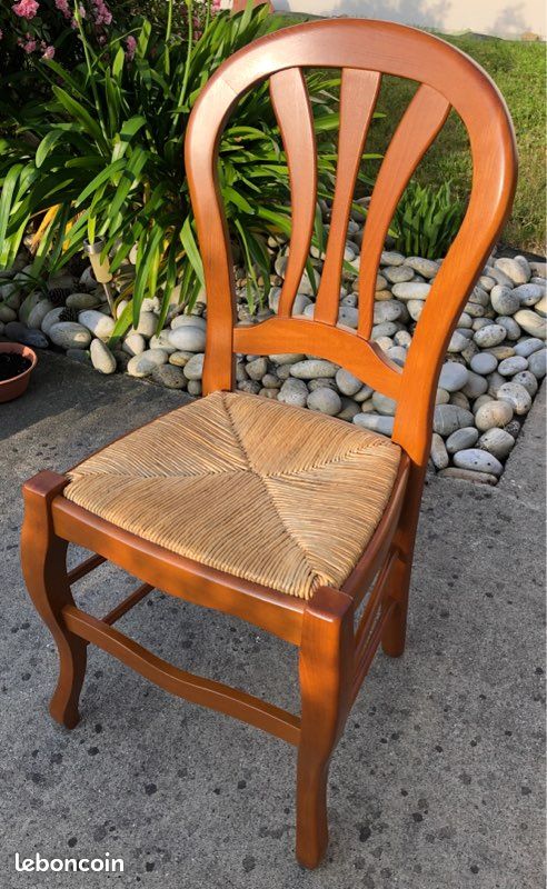 4 chaises en merisier Louis Philippe État Neuf (image 2)