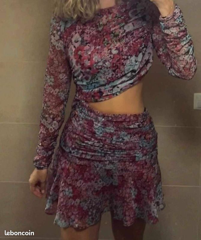 Robe Zara Taille Medium - Multicolore, Style Mini, Neuve Sans Étiquettes