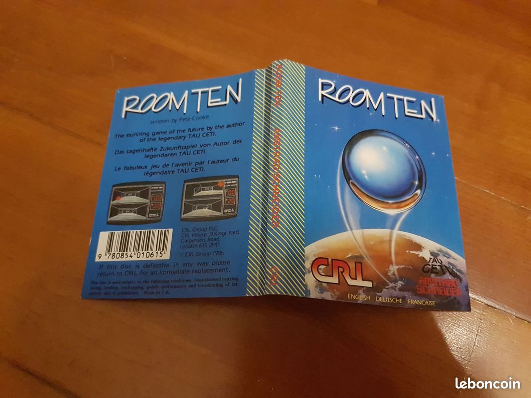 Jeu Vidéo Amstrad CPC 'Room Ten' – Non Testé – État Correct (pour Collectionneurs)