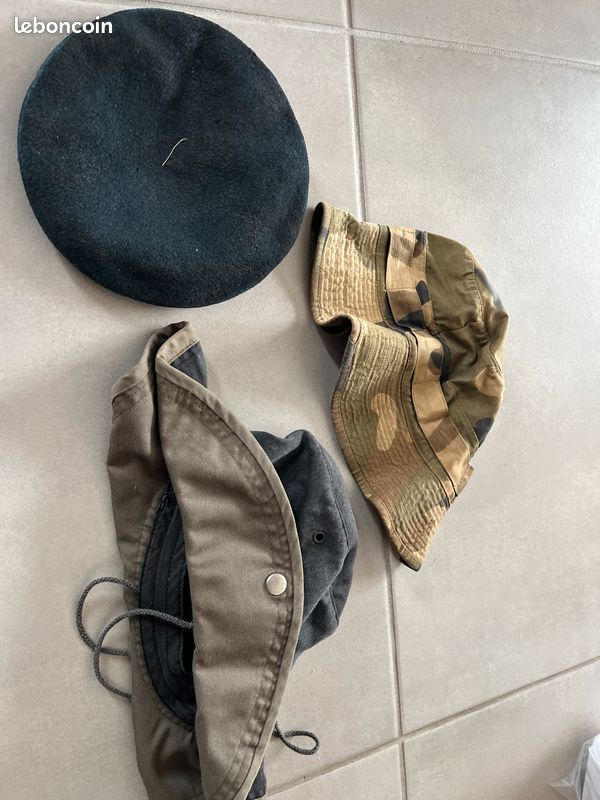 Béret Militaire Français Modèle 59 (TTA) - 100% Laine Bleu Marine - Neuf Sans Étiquette - Fabriqué En France