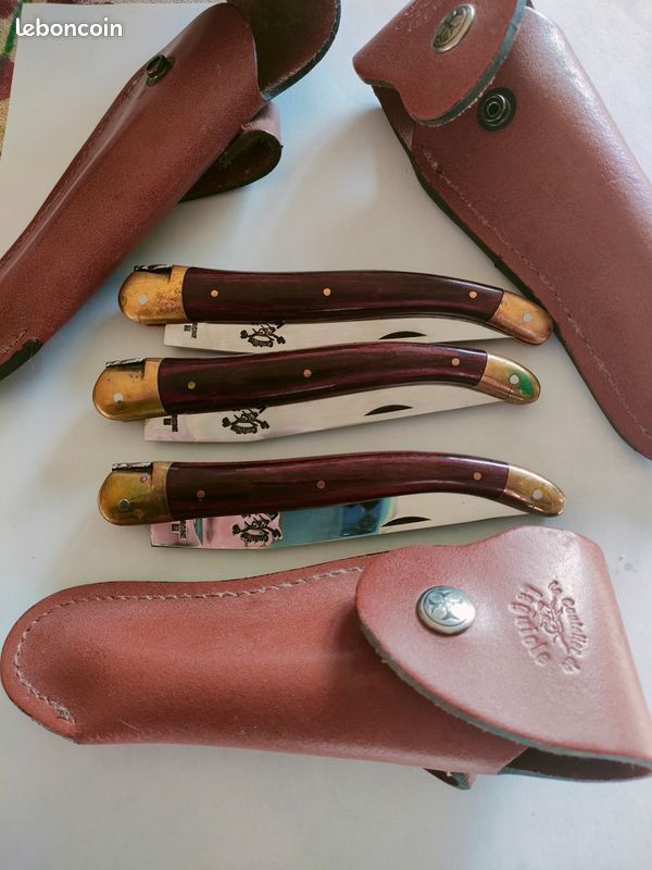 Couteau Laguiole numéroté + étui en cuir (image 6)