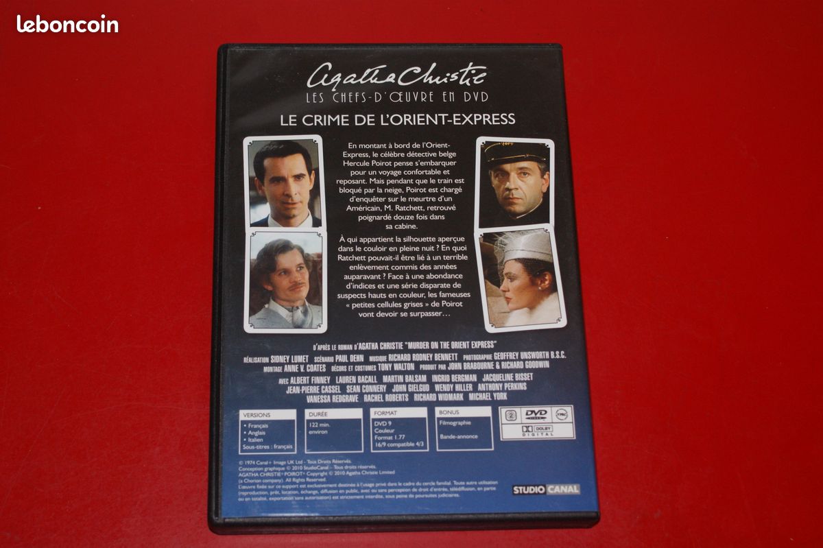 DVD LE CRIME DE L’ORIENT-EXPRESS de SIDNEY LUMET (image 3)