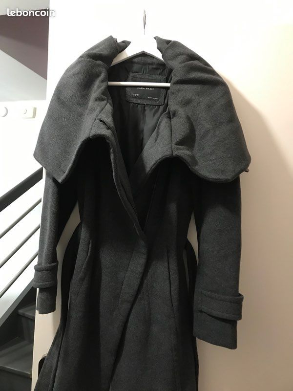 Manteau gris Zara (image 2)
