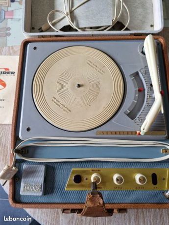 Tourne-disque Schneider Seguedille - Platine Vinyle Vintage, Occasion