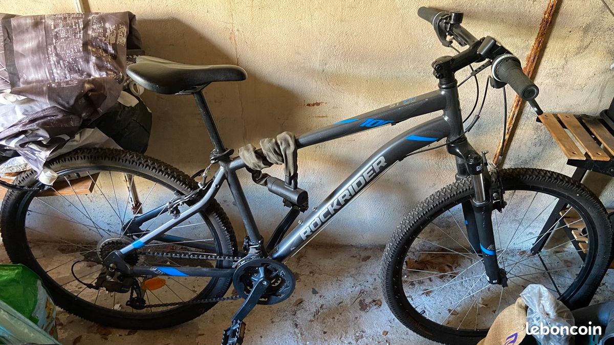 Bike Velo Btwin 27 Pouces St 100 Velo Rockrider Gris Vtt 27 Pouces