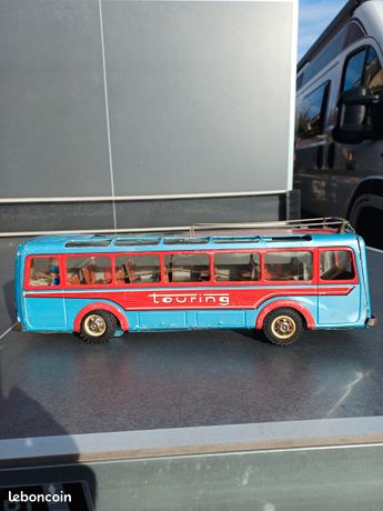 Jouet Tôle Joustra Bus 2010 Special Tourisme autocar France années 50 incomplet