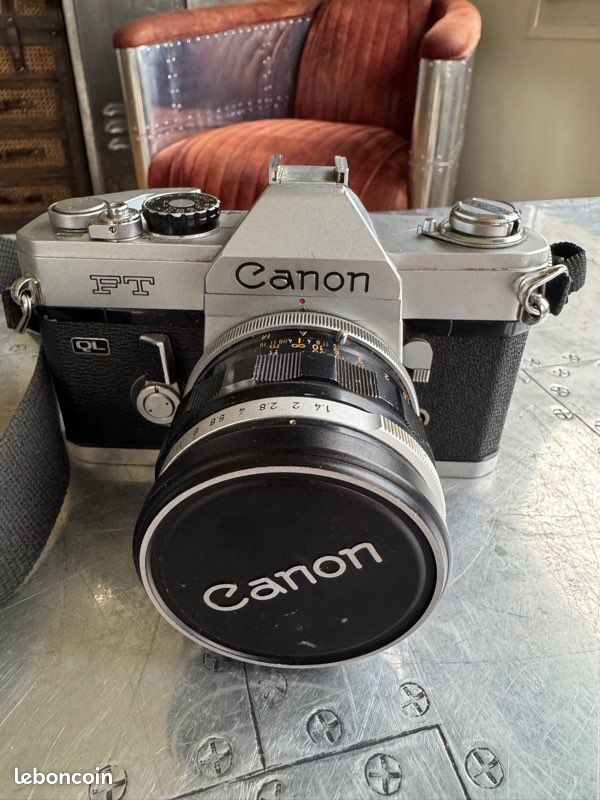Appareil Photo Canon FT QL Argenté - Reflex 35mm Manuel
