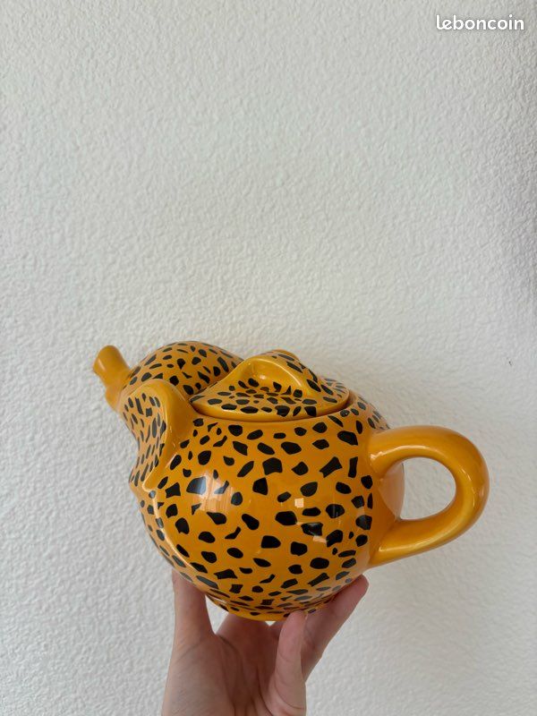 L'Objet Théière à Imprimé Léopard Marron FR