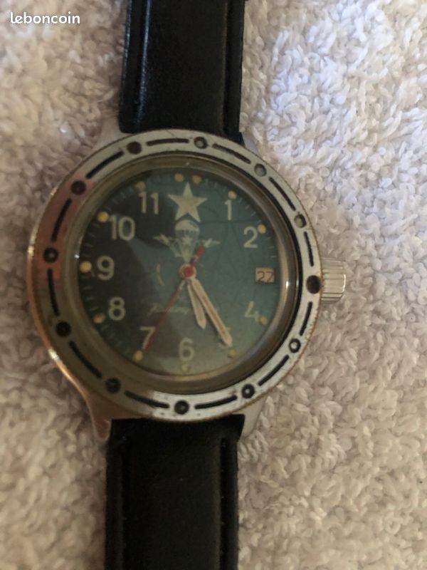 Montre Vostok Komandirskie VDV mécanique – Parachutiste – URSS/Russie (image 1)